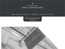 Tablet Screenshot of minaadvokater.com